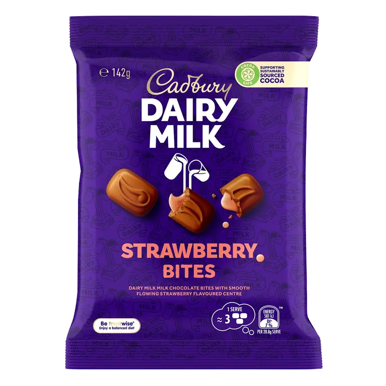 Dairy Milk Strawberry Bites