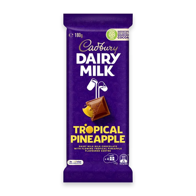 Dairy Milk Tropical Pineapple Chocolate Block