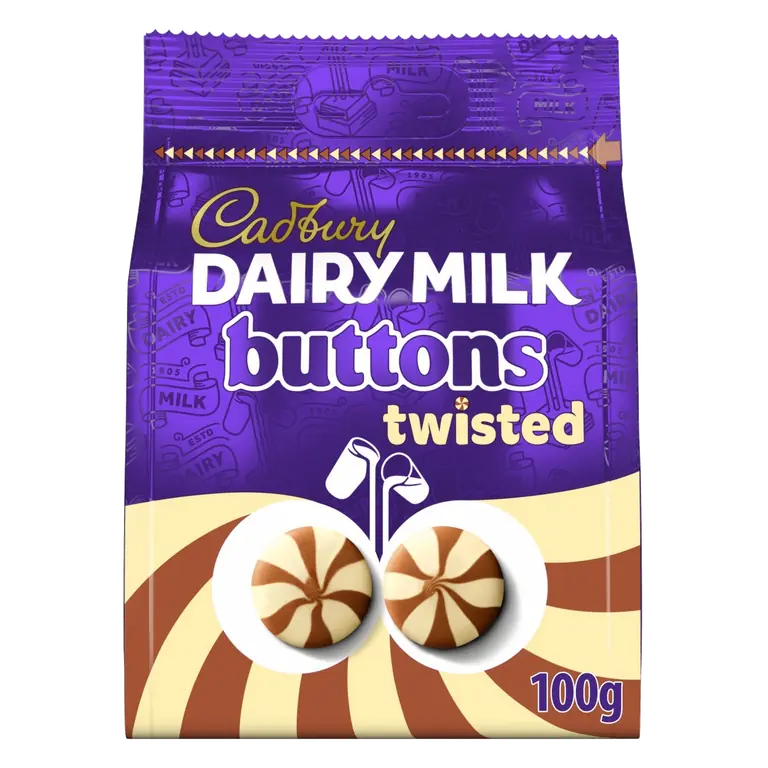 Dairy Milk Twisted Milk & White Chocolate Buttons Bag