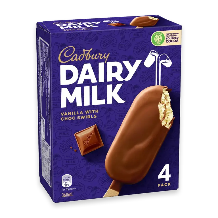 Dairy Milk Vanilla Sticks