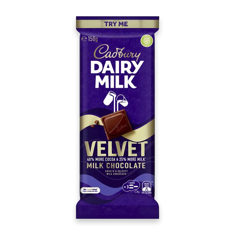 Dairy Milk Velvet Chocolate Block