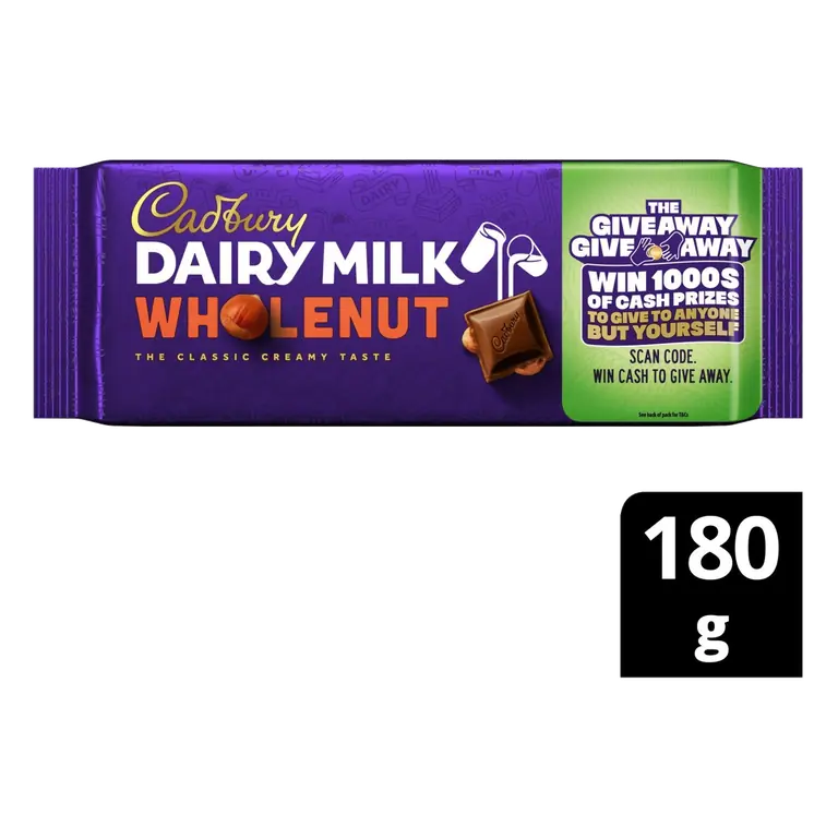 Dairy Milk Wholenut Chocolate Bar