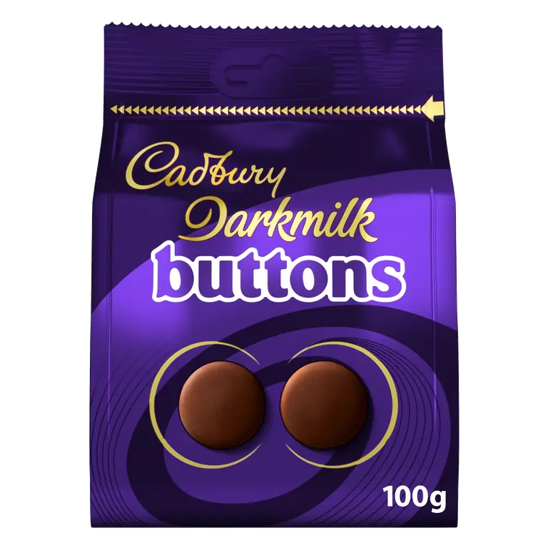 Cadbury Darkmilk Chocolate Buttons Bag 100g