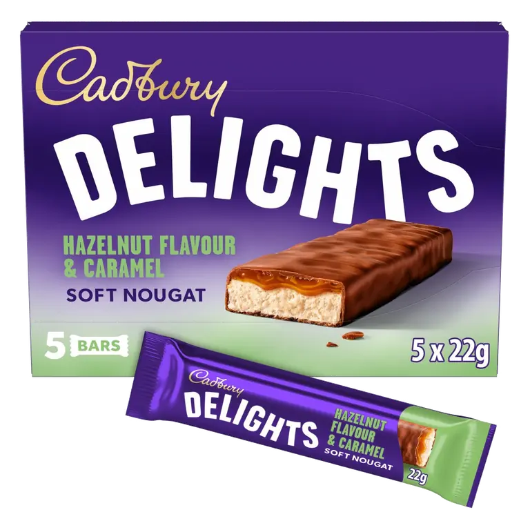 Delights Chocolate Hazelnut Flavour & Caramel 5 Pack Multipack