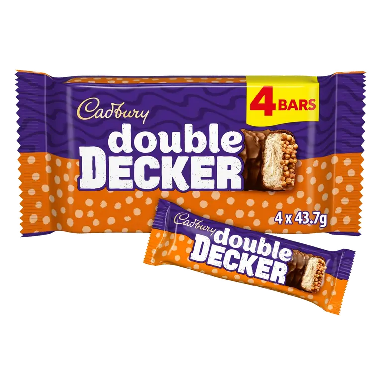 Cadbury Double Decker 4 x 44.6g Multipack Chocolate Bar
