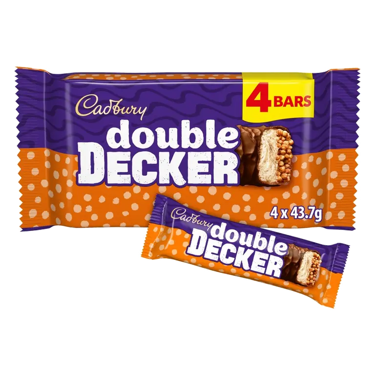 Double Decker Chocolate Bar 4 Pack Multipack