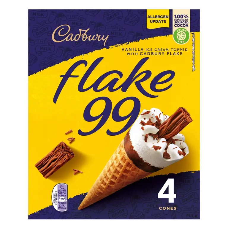 Flake 99 Ice Cream Cones