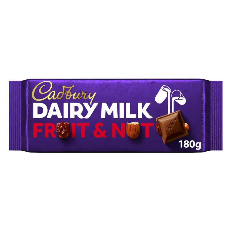Cadbury Fruit and Nut Chocolate Bar 180 g