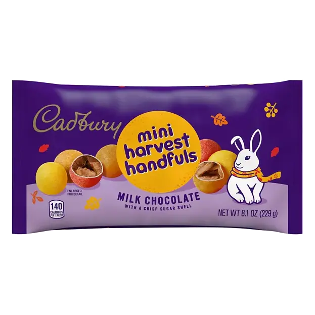 Harvest Handfuls Mini Milk Chocolate with a Crisp Sugar Shell