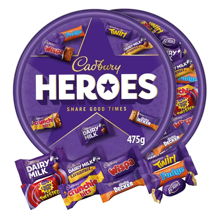 Heroes 475g Chocolate Assortment Sharing Tub