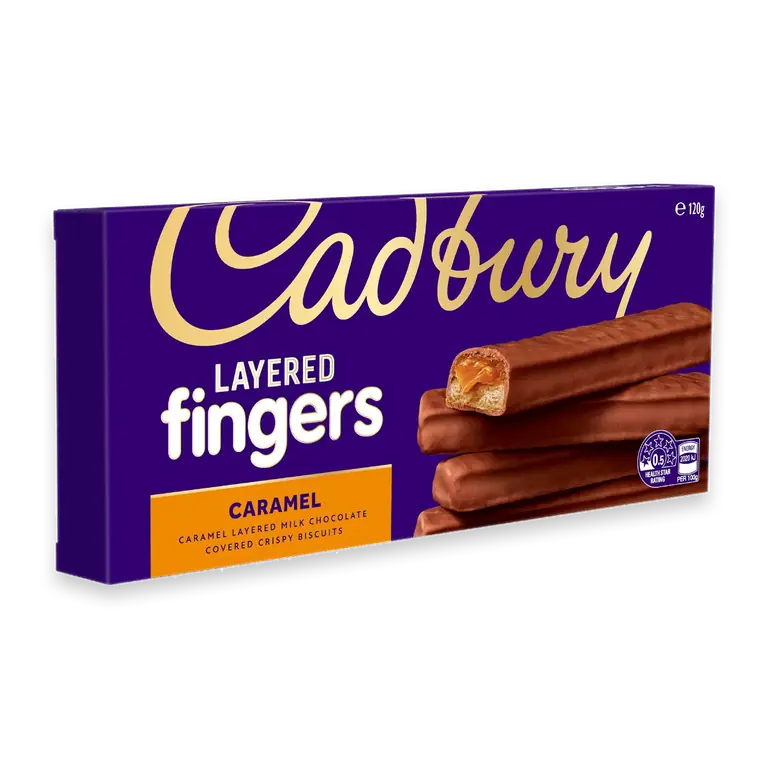 Layered Fingers Biscuits Caramel