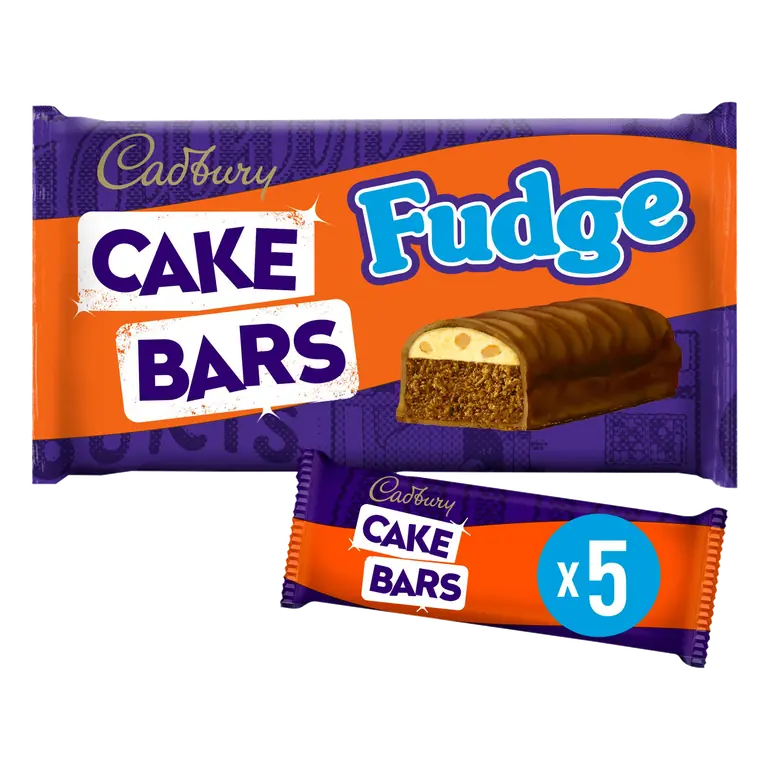 Cadbury Milk Chocolate Fudge Cake Bars 5 Pack