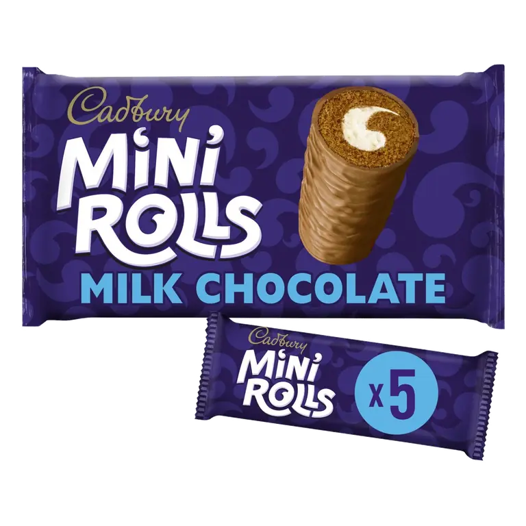 Milk Chocolate Mini Rolls Cakes Multipack Snack 5pk