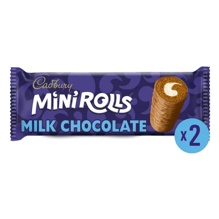 Milk Chocolate Mini Rolls Cakes x2