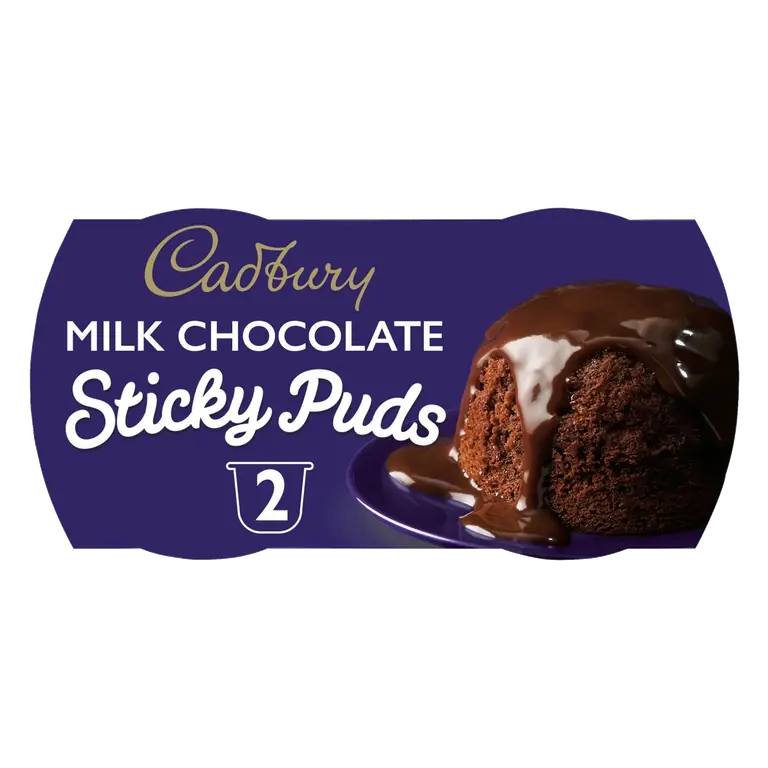 Milk Chocolate Sponge Pudding Cake Desserts Pots 2x95g