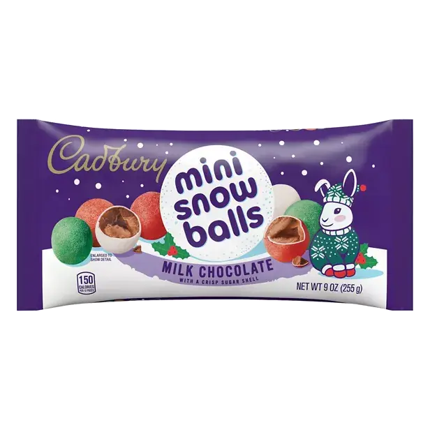 Milk Chocolate with a Crisp Sugar Shell, Mini Snow Balls