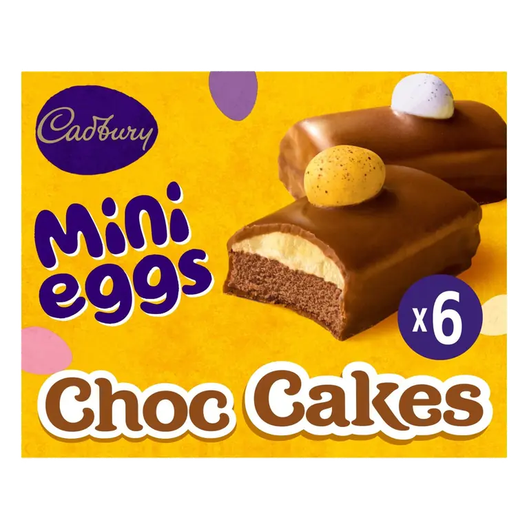 Mini Egg Chocolate Cakes 6 Pack