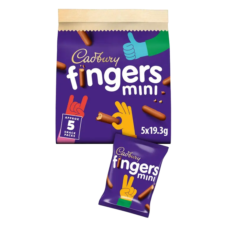 Mini Fingers 5 x 19.3g Multipack Chocolate Biscuits