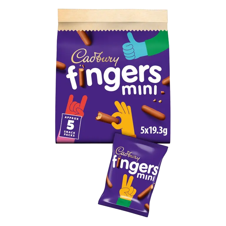Mini Fingers Chocolate Biscuits 5 Pack Multipack