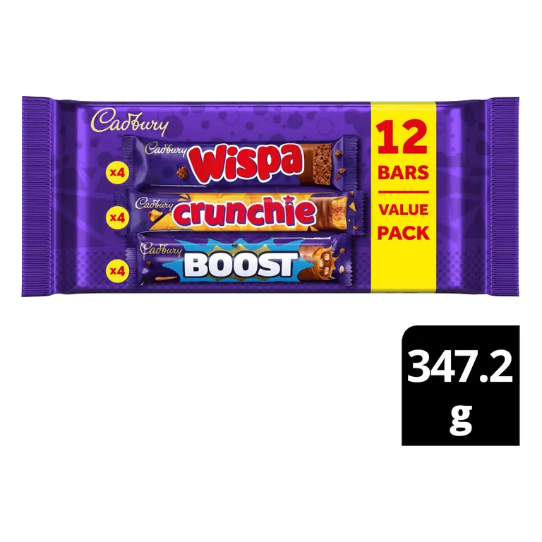 Mixed Chocolate Multipack 4x Wispa 4x Crunchie 4x Boost Pack