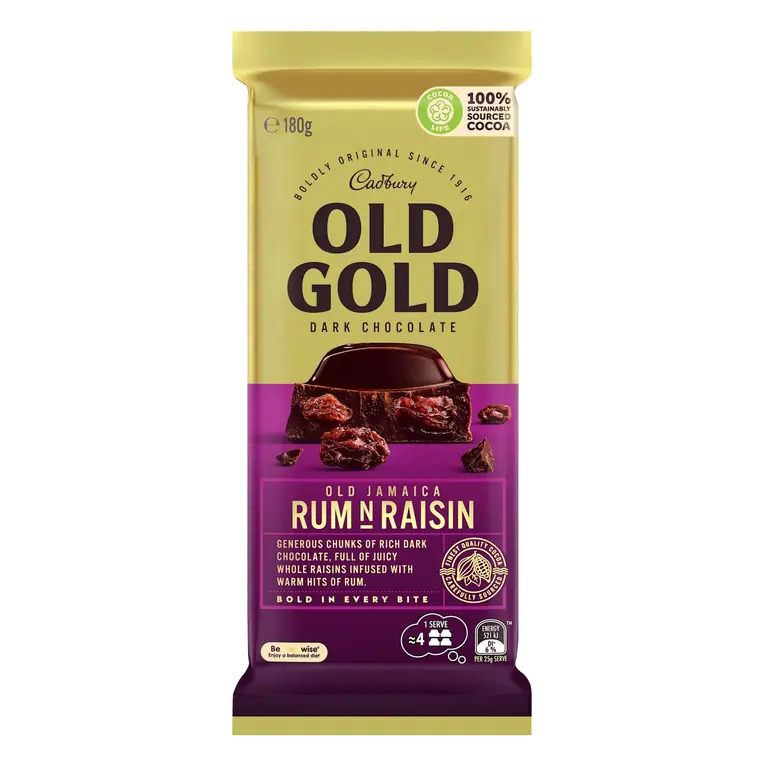 Old Gold Dark Chocolate Old Jamaica Rum N Raisin