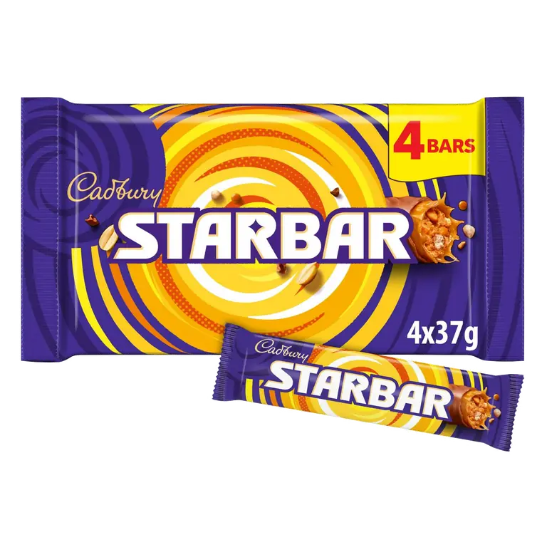 Cadbury Starbar 4 x 37g Multipack Chocolate Bars