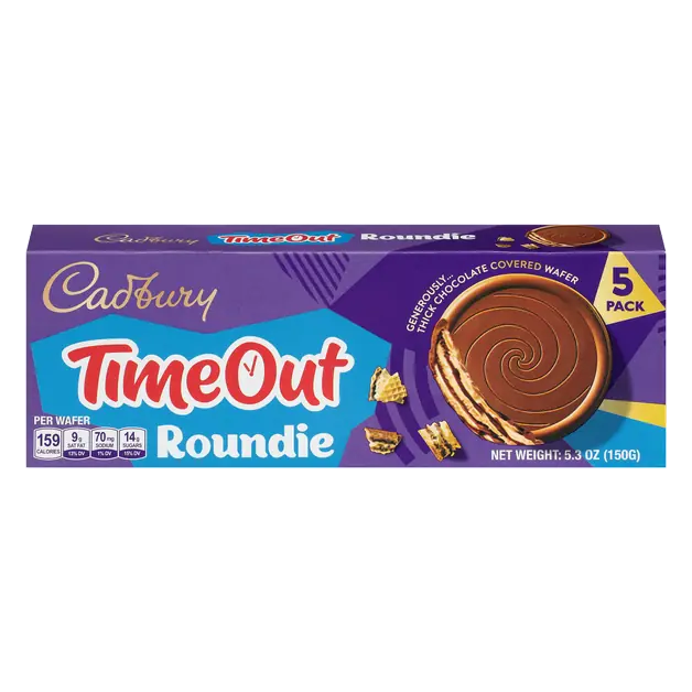 TimeOut Thick Chocolate Covered Roundie Wafer - 5 ct