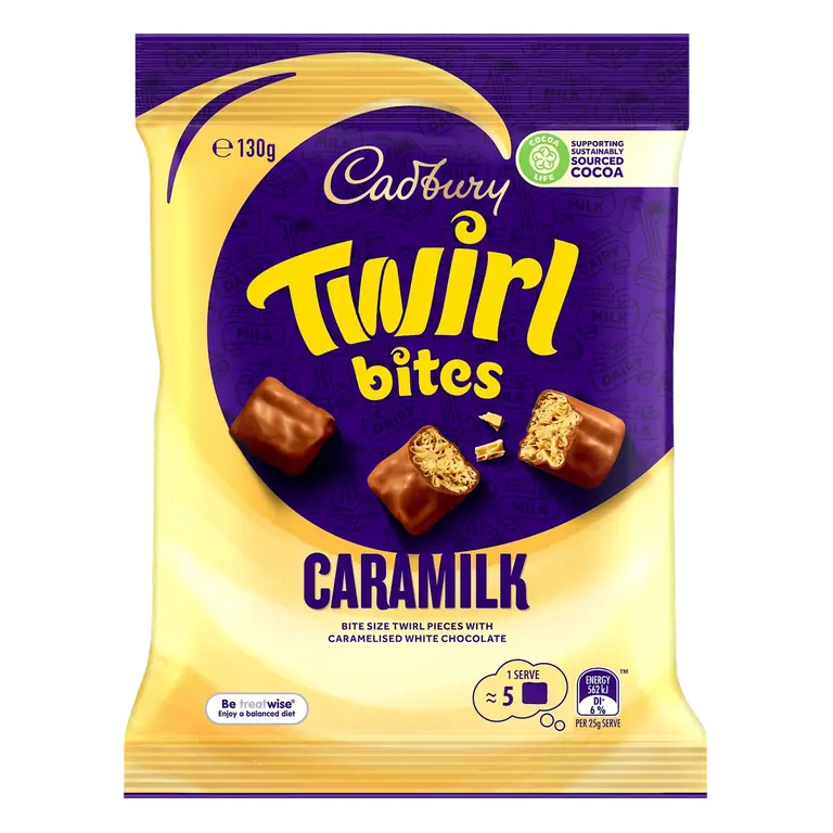 Twirl Caramilk Bites