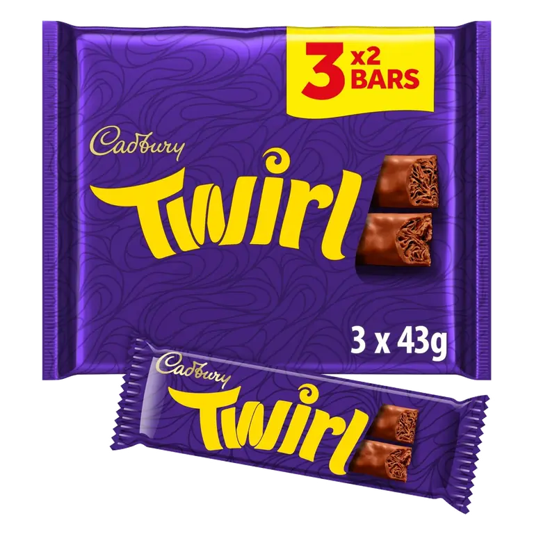 Twirl Milk Chocolate 3 x 43 g Multipack