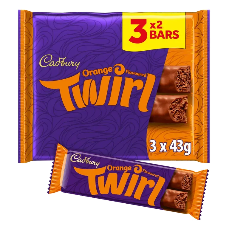 Twirl Orange 3x43g Multipack