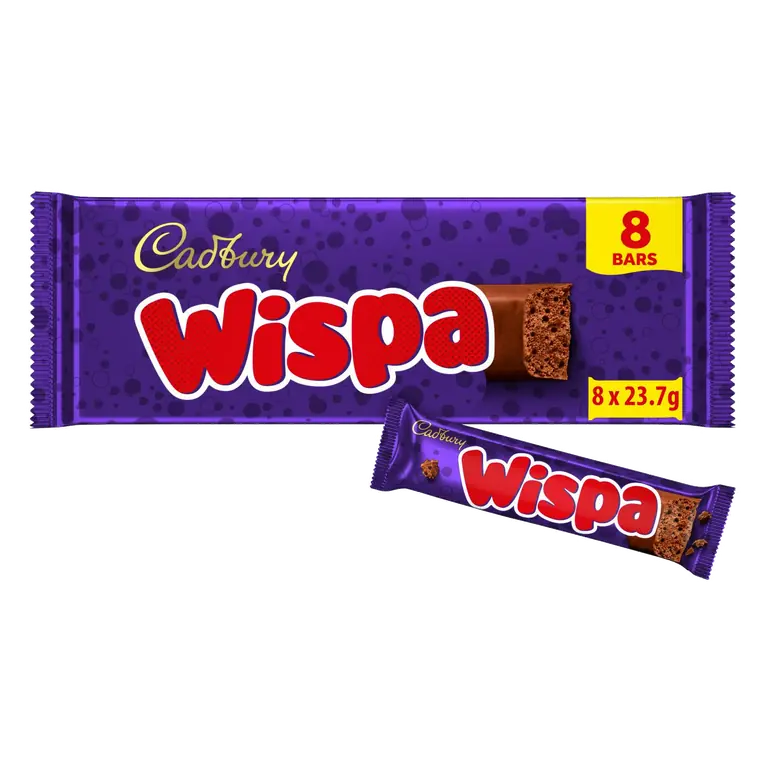 Cadbury Wispa 8 x 23.7g Multipack Chocolate Bars