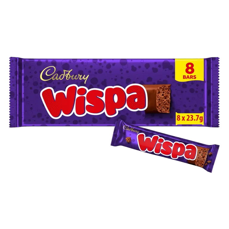 Wispa Chocolate 8 Pack Multipack 189.6g