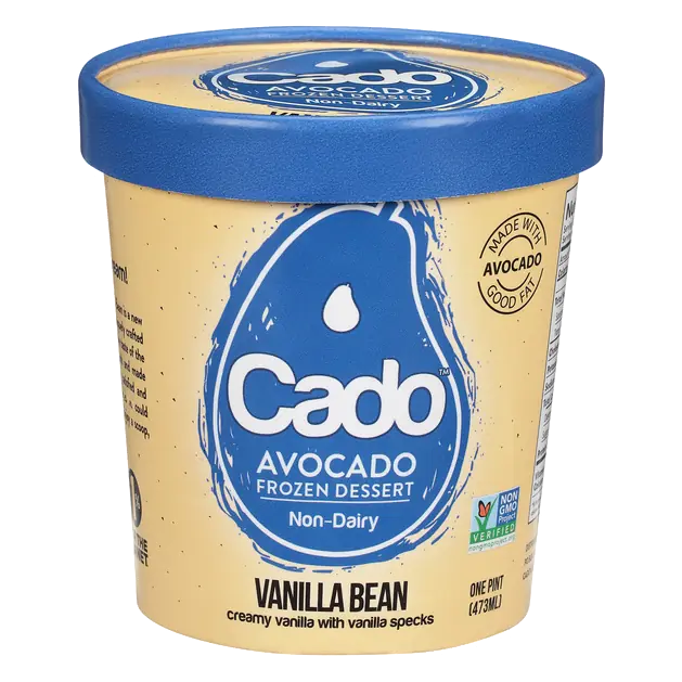 Cado Non-Dairy Avocado Vanilla Bean Frozen Dessert 1 pt
