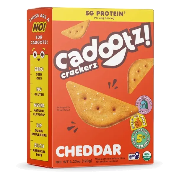 cadootz Cheddar Crackers, 4.23oz