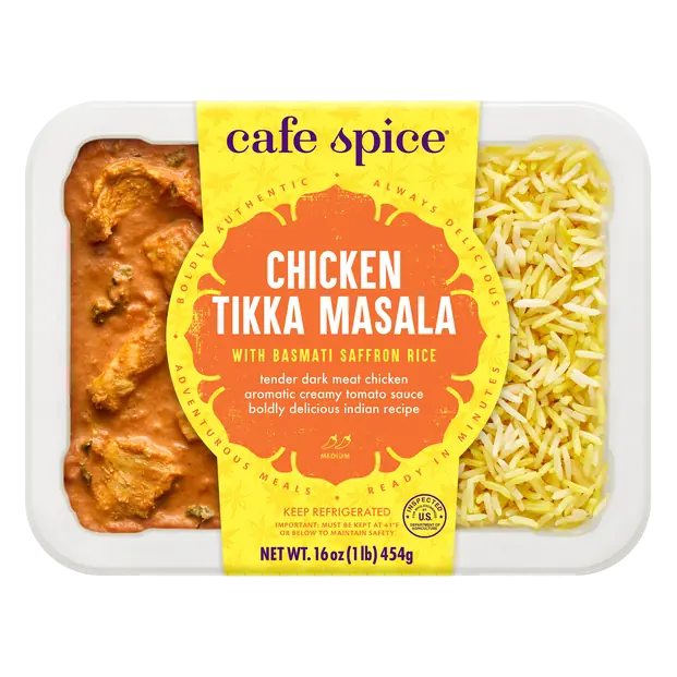 Indian Cuisine Chicken Tikka Masala wi/Saffron Rice Med Spice