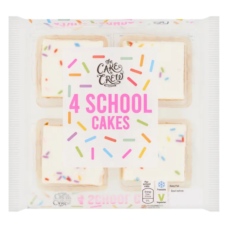 School Cakes 4 Pack
