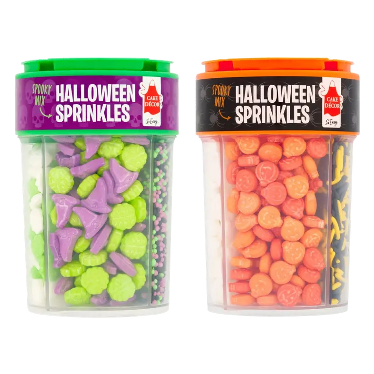 Halloween 4 Cell Sprinkle Jars