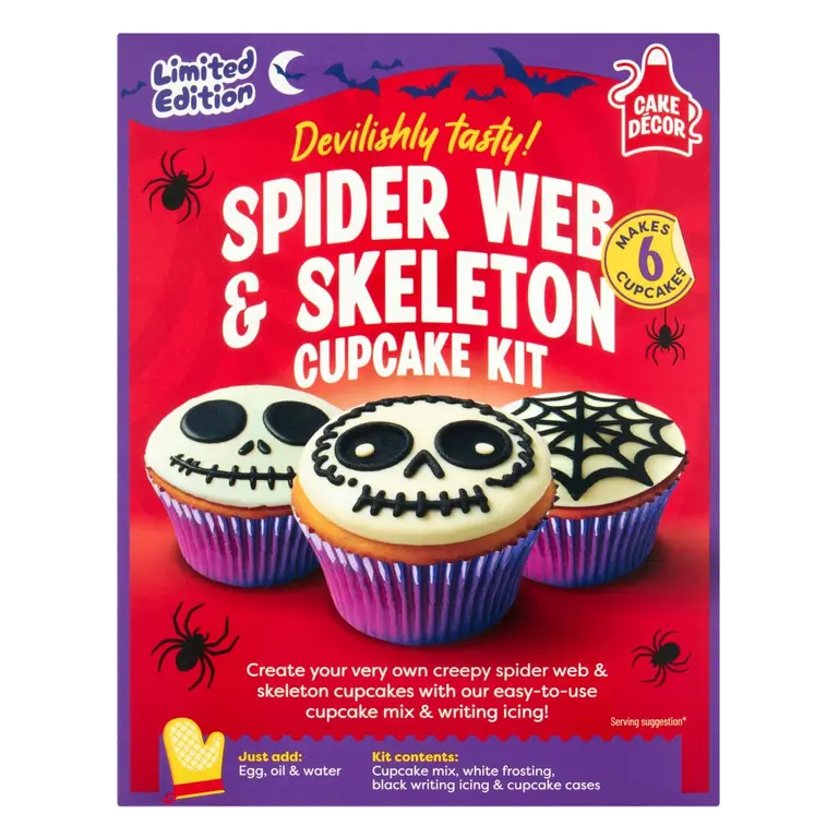 Spider Web Cupcake Kit