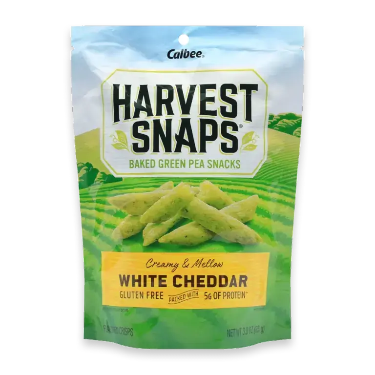 Harvest Snaps White Cheddar Baked Green Pea Snacks