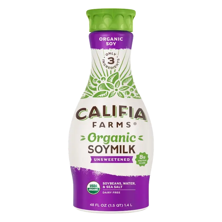 Califia Farms Organic Soy Milk, 48 fl oz: Gluten-Free, Vegan