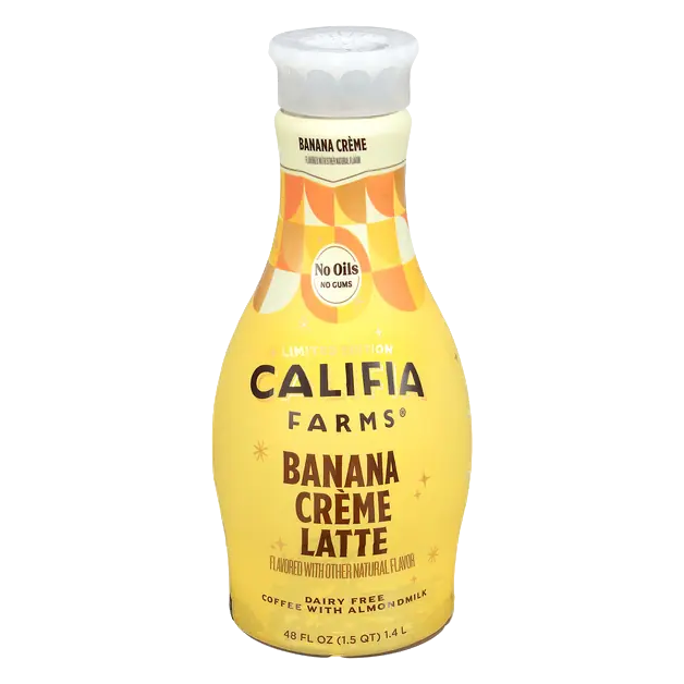 Dairy Free Banana Creme Latte with Almondmilk Refrigerated