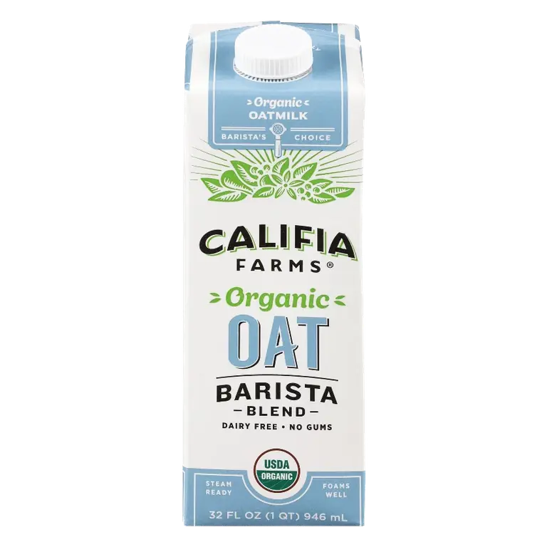 Califia Farms Organic Barista Blend Oatmilk 32 fl oz, Case of 6