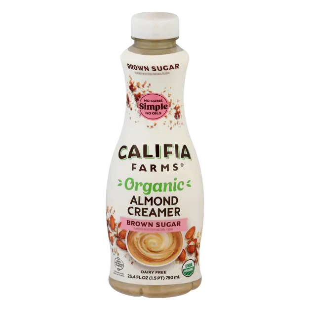 Organic Brown Sugar Flavored Almond Coffee Creamer