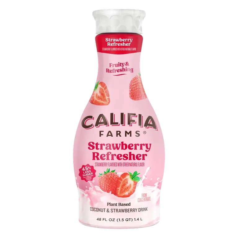 Califia Farms Strawberry Creme Refresher, 48 fl oz