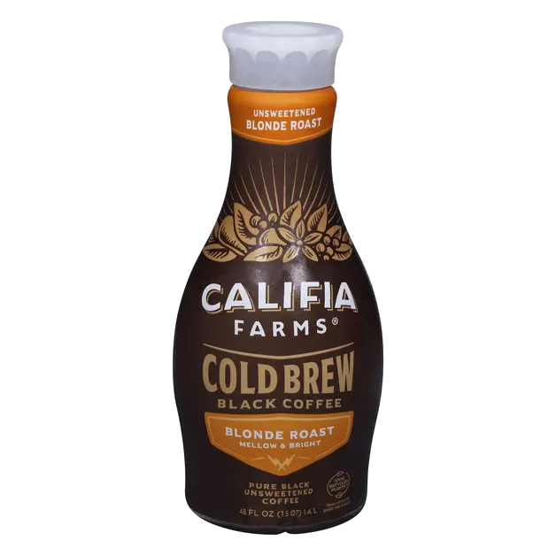 Unsweetened Blonde Roast Cold Brew Black Coffee Refrigerated