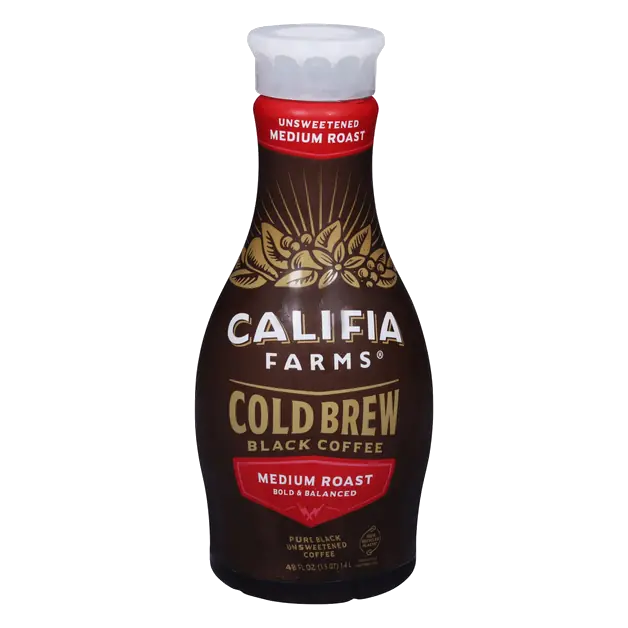 Unsweetened Medium Roast Cold Brew Black Coffee Refrigerated