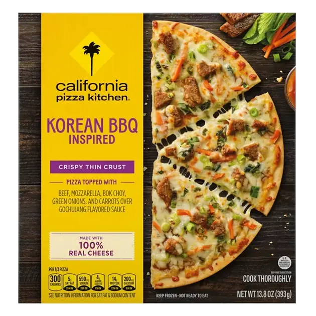 Crispy Thin Crust Korean BBQ Inspired Pizza