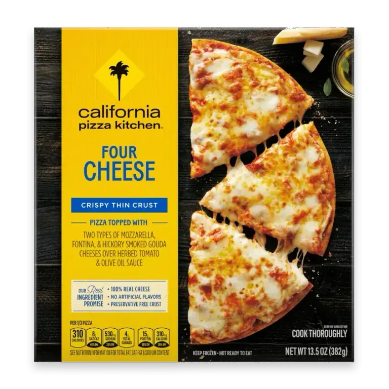 Four Cheese Crispy Thin Crust Frozen Pizza