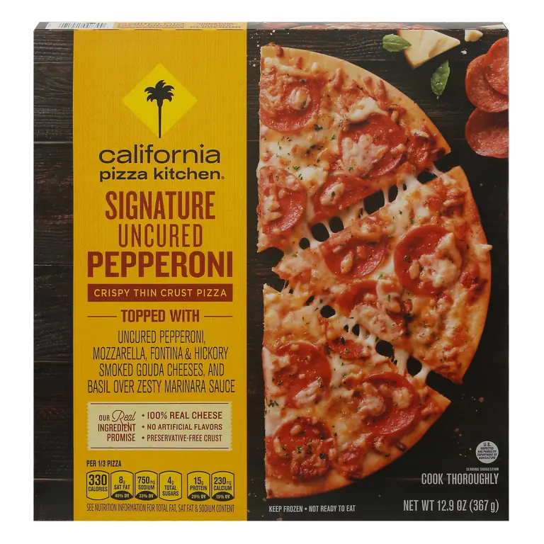 Thin Crust Signature Pepperoni 12in Frozen Pizza 12.9oz Pack
