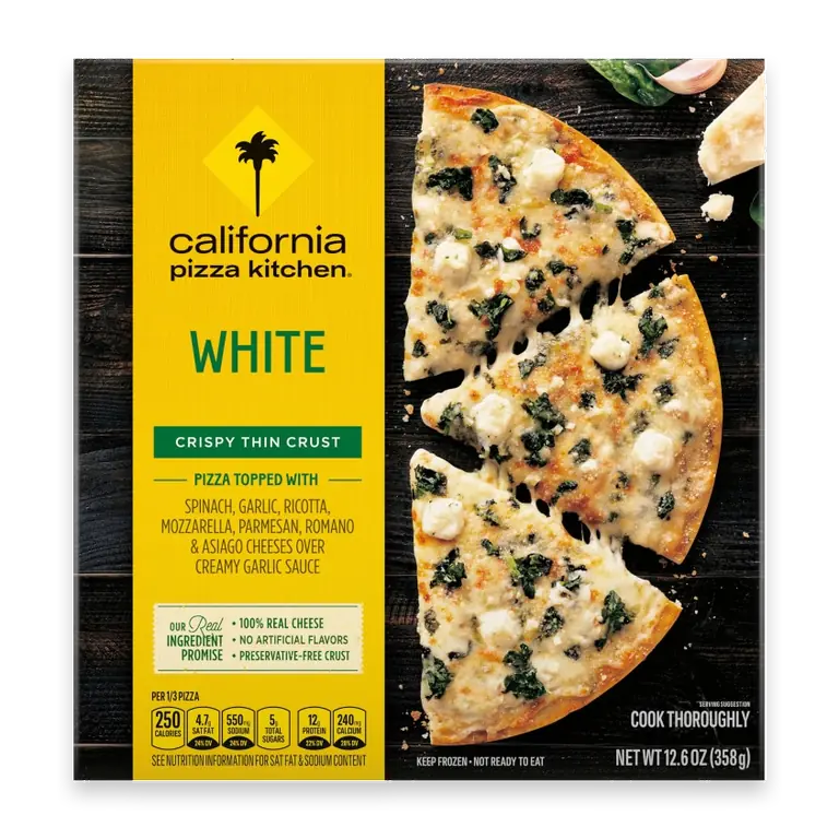 White Veggie Crispy Thin Crust Frozen Pizza